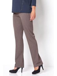 Rosner Spodnie w kolorze jasnobrązowym rozmiar: 54. Brązowe spodnie materiałowe Rosner, na imprezę, bez wzorów, z materiału, z podwyższonym stanem. Za 143.99 zł.