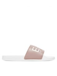 EA7 Emporio Armani Klapki 7X000108 AF15118 M0109 Beżowy. Brązowe klapki EA7 Emporio Armani, bez wzorów, z tworzywa sztucznego, bez obcasa. Za 159.99 zł.
