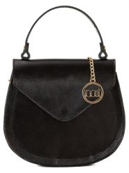 Mia Tomazzi Skórzana torebka w kolorze czarnym - 21 x 18 x 6 cm rozmiar: onesize. Czarne torby na ramię Mia Tomazzi, bez wzorów, z materiału, przez ramię, bez dodatków. Za 256.95 zł.
