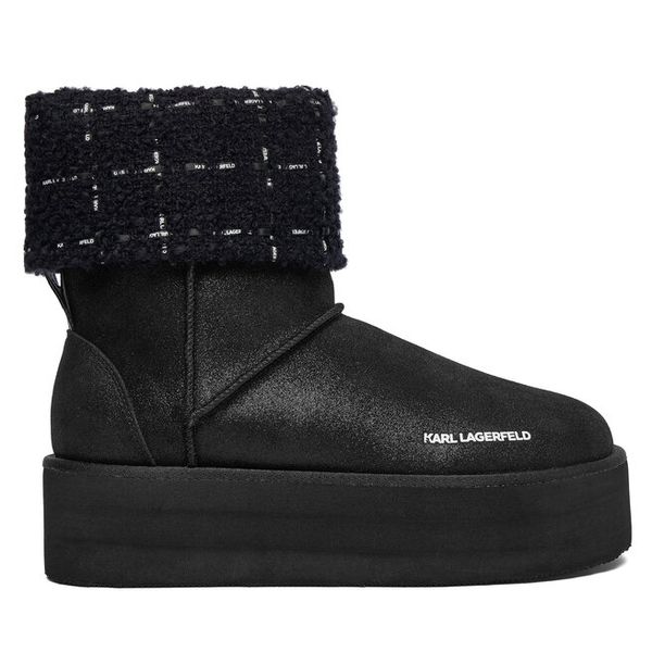 Śniegowce KARL LAGERFELD. Czarne trapery i śniegowce KARL LAGERFELD. Za 779.99 zł.