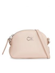 Calvin Klein Torebka Ck Daily Small Dome_Pearlized K60K611880 Szary. Szare listonoszki Calvin Klein, bez wzorów, ze skóry, bez dodatków. Za 249.99 zł.