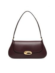 Calvin Klein Torebka Hardware Flap Shoulder Bag LV04F3146G Bordowy. Czerwone torebki klasyczne Calvin Klein, bez wzorów, ze skóry, bez dodatków. Za 649.99 zł.