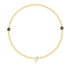 Naszyjnik Planets 51 cm pozłacany z kamieniami. Żółte naszyjniki Lilou, z agatem, pozłacane. Za 199.00 zł.