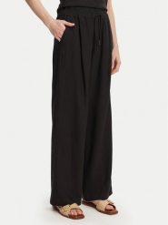 Marella Spodnie materiałowe Fred 2513131085 Czarny Wide Leg. Czarne spodnie materiałowe Marella, bez wzorów, z materiału. Za 789.99 zł.