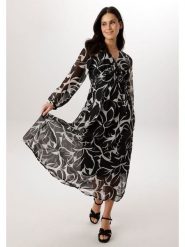 Aniston Sukienka w kolorze czarno-białym rozmiar: 38. Czarne sukienki Aniston, na co dzień, bez wzorów, bez kołnierzyka, bez ramiączek, maxi, proste. Za 252.99 zł.