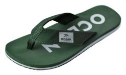 Japonki plażowe Madsea Flip flop. Zielone klapki MADSEA, bez wzorów, z tworzywa sztucznego, bez obcasa. Za 52.11 zł.