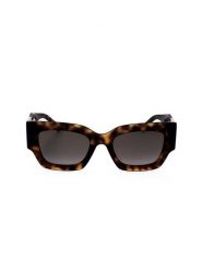Jimmy Choo Damskie okulary przeciwsłoneczne w kolorze jasnobrązowo-czarnym rozmiar: 51. Brązowe okulary przeciwsłoneczne Jimmy Choo, bez wzorów, z tworzywa sztucznego, wakacyjne. Za 438.21 zł.