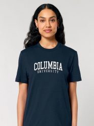 American Universities Koszulka "Colombia University" w kolorze granatowym rozmiar: XL. Niebieskie bluzki American Universities, xl, bez wzorów, z bawełny, bez kołnierzyka, bez ramiączek. Za 74.63 zł.