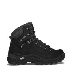 Buty trekkingowe damskie Lowa Renegade GTX Mid. Czarne trekkingi Lowa, z materiału, za kostkę, trekkingowe. Za 890.99 zł.