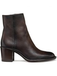 Geox Skórzane botki "Farnia" w kolorze jasnobrązowym rozmiar: 36,5. Brązowe botki Geox, bez wzorów, bez obcasa, bez zapięcia. Za 346.99 zł.