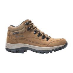 Damskie skórzane buty trekkingowe Bayton Mid. Brązowe trekkingi Regatta, z materiału, trekkingowe. Za 776.00 zł.