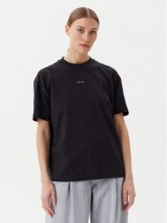 Calvin Klein Jeans T-Shirt Placed Institutional J20J225539 Czarny Relaxed Fit. Czarne t-shirty Calvin Klein Jeans, l, bez wzorów, z bawełny, bez kołnierzyka, bez ramiączek. Za 139.99 zł.