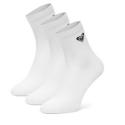 Skarpety długie Roxy. Białe skarpety Roxy, bez wzorów. Za 34.99 zł.