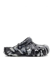 Crocs Klapki C-BAYA MARBLED CLOG 206935-066 Czarny. Czarne klapki Crocs, bez wzorów, z materiału, bez obcasa. Za 239.99 zł.