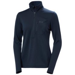 Bluza damska 1/2 zip Helly Hansen Versalite Fleece. Niebieskie bluzy Helly Hansen, bez wzorów, z polaru, bez kaptura. Za 363.00 zł.