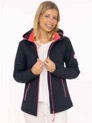 Zwillingsherz Kurtka softshellowa w kolorze granatowo-różowym rozmiar: XXL. Niebieskie kurtki sportowe Zwillingsherz, xxl, bez wzorów, bez kaptura, outdoorowe. Za 213.69 zł.