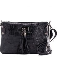 Mia Tomazzi Skórzana torebka "Abano" w kolorze czarnym - 23 x 16 x 2 cm rozmiar: onesize. Czarne torby na ramię Mia Tomazzi, z aplikacjami, z materiału, na ramię, bez dodatków. Za 130.99 zł.