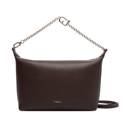 Torebka Furla. Brązowe listonoszki Furla, bez wzorów, bez dodatków. Za 919.99 zł.