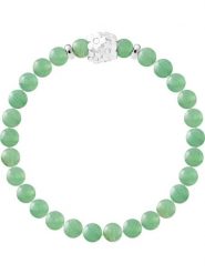 Pearline Bransoletka "Flowers" z awenturynem rozmiar: onesize. Zielone bransoletki Pearline, srebrne. Za 165.99 zł.