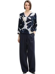 Tom Tailor Bluzka w kolorze granatowo-białym rozmiar: XL. Białe bluzki Tom Tailor, xl, bez wzorów, bez kołnierzyka, bez ramiączek. Za 70.90 zł.