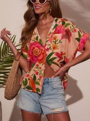 LA Angels Bluzka w kolorze łososiowo-różowym rozmiar: M. Pomarańczowe bluzki LA Angels, m, bez wzorów, bez kołnierzyka, bez ramiączek. Za 130.99 zł.