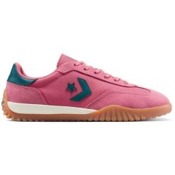 Buty sportowe Converse Run Star Trainer Suede. Czerwone obuwie sportowe Converse, z zamszu, bez zapięcia, na fitness i siłownię. Za 590.00 zł.
