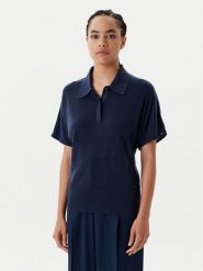 Tommy Hilfiger Polo WW0WW45652 Granatowy Regular Fit. Niebieskie koszulki polo TOMMY HILFIGER, l, bez wzorów, z lyocellu, bez kołnierzyka, bez ramiączek. Za 649.99 zł.