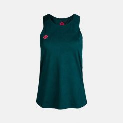 Techniczny top GENOVA, oddychający i szybkoschnący. Zielone topy Izas, l, bez wzorów, bez kołnierzyka, bez ramiączek. Za 160.83 zł.