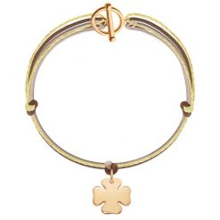 Bransoletka Cinammon. Brązowe bransoletki Lilou, pozłacane. Za 207.00 zł.