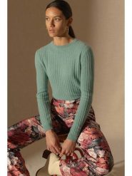 Perfect Cashmere Kaszmirowy sweter "Kylie" w kolorze turkusowym rozmiar: L. Niebieskie swetry Perfect Cashmere, l, bez wzorów, z kaszmiru, bez ramiączek. Za 397.95 zł.