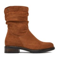 Botki Lasocki. Brązowe botki Lasocki, bez wzorów, bez obcasa, na płaskiej podeszwie, bez zapięcia. Za 189.99 zł.