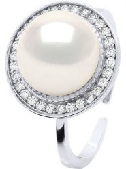 Pearline Srebrny pierścionek z perłami i cyrkoniami rozmiar: onesize. Białe pierścionki Pearline, z cyrkonią, srebrne. Za 304.99 zł.