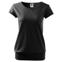 Koszulka Damska City. Czarne bluzki ALDER, bez wzorów, sportowe, bez kołnierzyka, bez ramiączek. Za 51.99 zł.