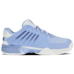 Buty sportowe damskie Hypercourt Express 2 sneakersy tenisowe młodzieżowe. Niebieskia obuwie sportowe K-SWISS, bez zapięcia, tenisowe. Za 239.00 zł.