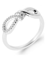 L'Atélier Précieux Srebrny pierścionek z cyrkoniami rozmiar: 60. Szare pierścionki l'Atelier precieux, z cyrkonią, srebrne. Za 86.99 zł.