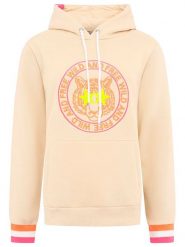 Zwillingsherz Bluza w kolorze brzoskwiniowym rozmiar: M. Pomarańczowe bluzy Zwillingsherz, m, bez wzorów, z kapturem. Za 166.88 zł.