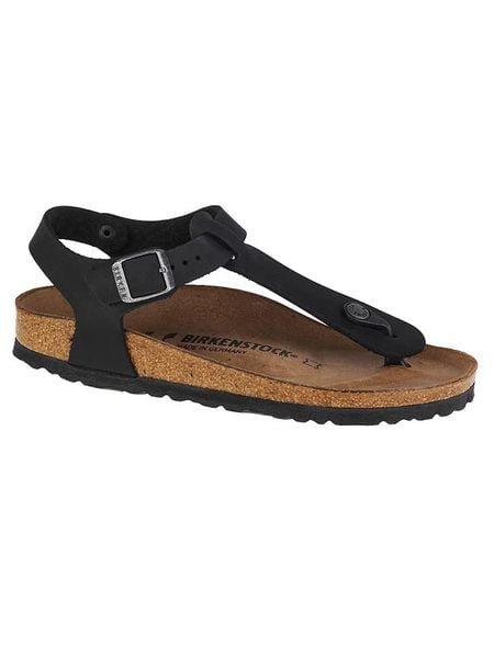 Birkenstock Sandały "Kairo" w kolorze czarnym rozmiar: 36. Czarne sandały Birkenstock, bez wzorów, klasyczne, z otwartym noskiem, bez obcasa, bez zapięcia. Za 271.03 zł.
