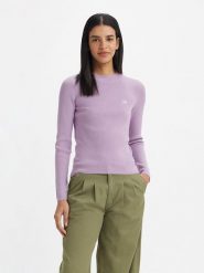 Levi´s Sweter w kolorze fioletowym rozmiar: XS. Różowe swetry s, z aplikacjami, bez ramiączek. Za 132.05 zł.