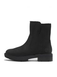 Timberland Skórzane botki "Brimfield" w kolorze czarnym rozmiar: 39,5. Czarne botki Timberland, bez wzorów, z materiału, bez obcasa, bez zapięcia. Za 572.37 zł.