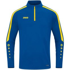 Bluza dresowa zapinana na zamek błyskawiczny Jako Power. Niebieskie bluzy JAKO, l, bez wzorów, z dresówki, bez kaptura. Za 325.00 zł.