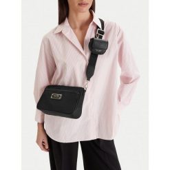 Torebka Nine West. Czarne listonoszki Nine West, bez wzorów, bez dodatków. Za 219.99 zł.