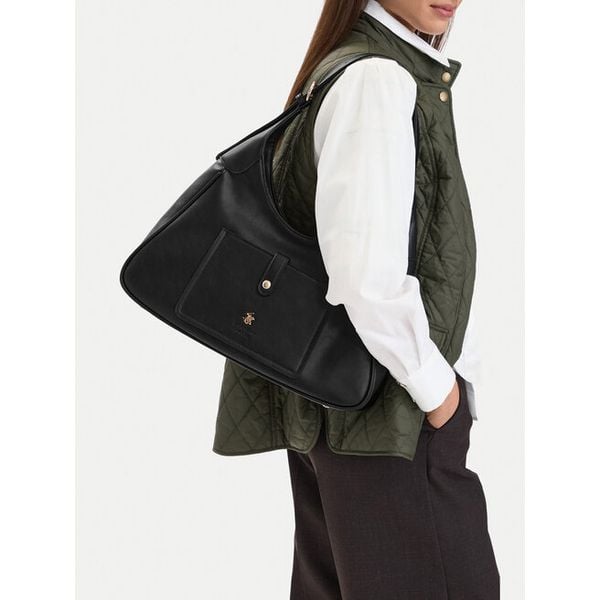 Torebka Beverly Hills Polo Club. Czarne torebki klasyczne Beverly Hills Polo Club, bez wzorów, bez dodatków. Za 219.99 zł.