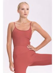 Onamaste Top sportowy w kolorze koralowym rozmiar: L/XL. Czerwone koszulki sportowe Onamaste, bez wzorów, z materiału, bez ramiączek, outdoorowe. Za 126.99 zł.