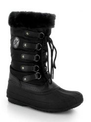 Kimberfeel Kozaki zimowe "Kenza" w kolorze czarnym rozmiar: 38. Czarne kozaki Kimberfeel, na zimę, z materiału, bez obcasa, bez zapięcia. Za 179.22 zł.
