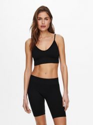 ONLY Biustonosz top Vicky 15201539 Czarny. Czarne biustonosze Only, m, bez wzorów, z syntetyku, bez kołnierzyka, bez ramiączek. Za 49.99 zł.