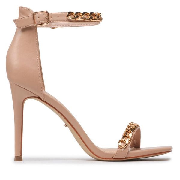 Sandały DeeZee. Brązowe sandały DeeZee, bez wzorów, bez obcasa, na szpilce, bez zapięcia. Za 97.99 zł.