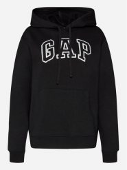 Gap Bluza 463506-01 Czarny Regular Fit. Czarne bluzy GAP, xs, bez wzorów, z bawełny, bez kaptura. Za 139.99 zł.