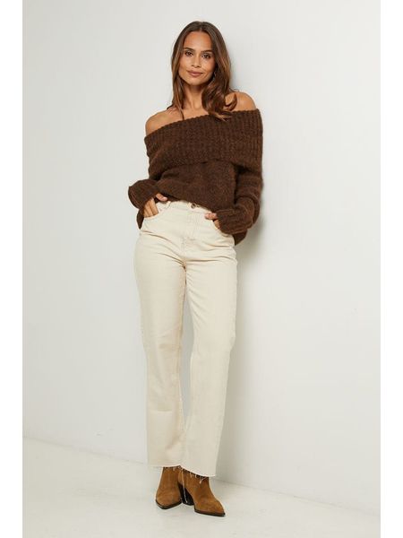 L'armoire de Suzette Sweter w kolorze brązowym rozmiar: 38/40. Brązowe swetry L'armoire de Suzette, l, bez wzorów, bez ramiączek. Za 104.99 zł.