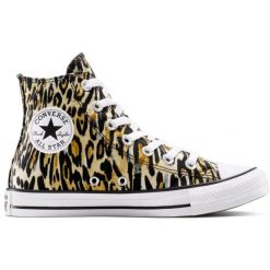 Buty sportowe Converse Chuck Taylor All Star Leopard. Brązowe obuwie sportowe Converse, bez zapięcia. Za 390.00 zł.