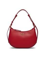 Pinko Torebka Half Moon Mini Fl . PE 24 PLTT 102790 A0F1 Czerwony. Czerwone torebki klasyczne Pinko, bez wzorów, ze skóry, bez dodatków. Za 879.99 zł.
